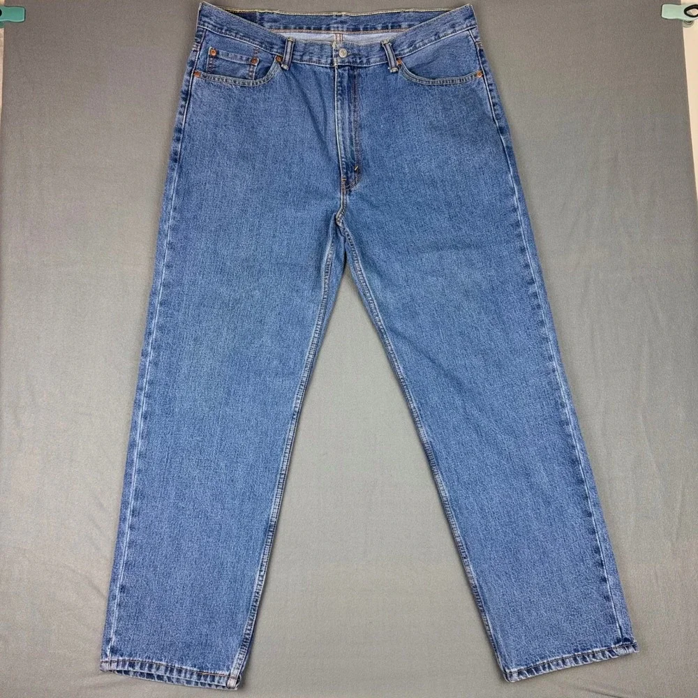 Levis 550 Relaxed Fit Jeans Mens 40x32 Blue Medium Wash Tapered Leg 00550-4891